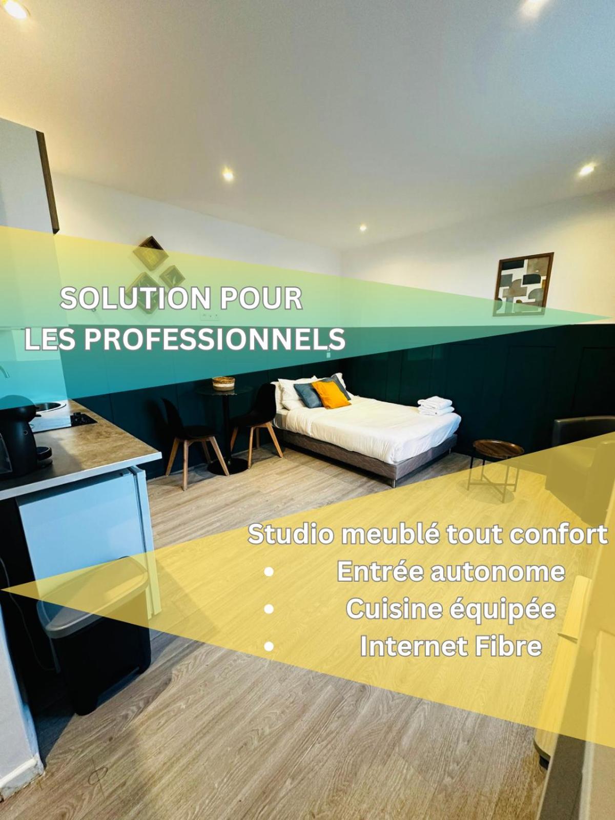Btobed - Location Professionnelle - 2 Studios Confort - Proche Parc Des Expos Et Stade De France Le Bourget Zewnętrze zdjęcie
